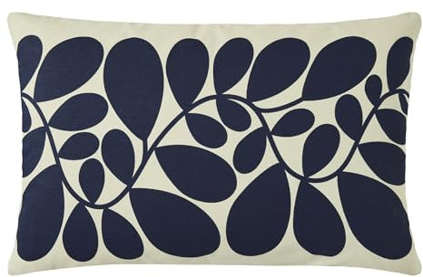 Orla Kiely Sycamore Stripe Space Blue and Olive Wendekissen