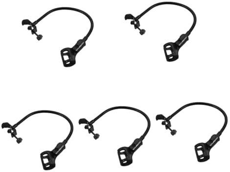 Toyvian 5 Sätze Schwanenhals-mikrofonständer Desktop-zubehör Tischzubehör Verstellbares Mikrofongestell Mikrofonständer Mit Halterung Mikrofonhalter Mit Schwanenhals Universal- Abs Handy