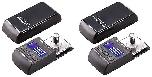 ISTOVO 2X 100G / 0.01G Digital Turntable Stylus Force Meter LP Record Player Needle Pressure Gauge with 10G Calibration Weight