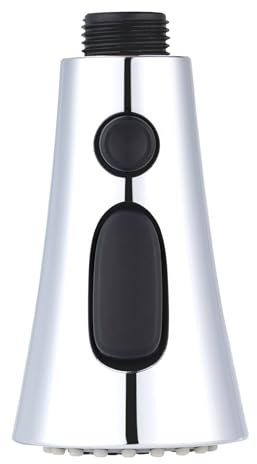 Hibbent 3-Mode Kitchen Tap Spray Head, Switchable Water Dispensing, Pull Down Spray Head for Kitchen, Faucet Head Replacement, Sink Spray Nozzle, Chrome.