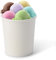 BIOZOYG 1000 Pezzi Coppa gelato di cartone 400 ml bianca - coppette usa e getta senza plastica e riciclabile - coppette dessert bicchieri carta