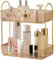LEIKOSUP Makeup Organiser, Cosmetic Organiser 3 Layers, Cosmetics Beauty Organiser, Skincare Organiser, Bathroom Organiser for Perfume, Nail Polish, Body Wash, Skin Care, Amber
