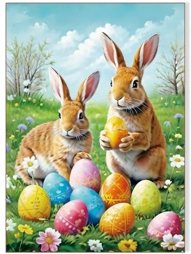 500 Pieces Jigsaw Puzzles Easter Puzzle Age 14+ for Adults and Teens and Kids Family Happy Games Easter Bunnies
