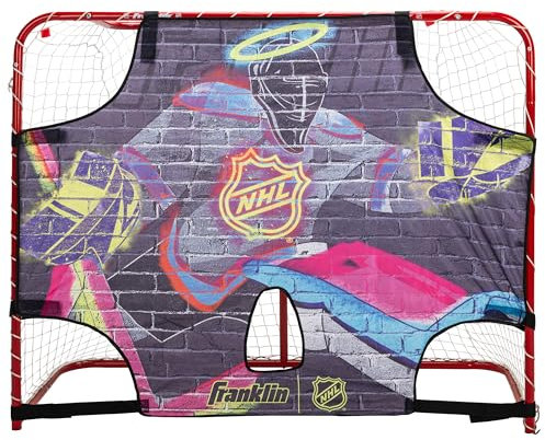 Franklin Sports NHL Street Hockey Torwart Schießziel, Shooter Tutor Hockey Tor Übungsziel – Street Hockey Net Torwart Ziel – einfach anzubringendes Ziel – 137,2 x 111,8 cm