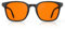 Bloomoak Blaulichtfilter-Brille – 99 % Schutz – Anti-Müdigkeit – Für empfindliche Augen – Ideal für PC, Gaming, TV, Handy (Orange - 99% - Neues Quadrat (Nasenpads), Orange - Night)