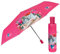 Mehrfarbiger Regenschirm Automatik für Frauen mit Punkten - Taschenschirm Taschenregenschirm Kompakt Mini Leicht Winddicht - Regen Schirm Klein Reisen - Durchmesser 96 cm (Rosa mit Katzen)