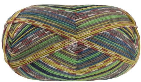 LANA GROSSA Meilenweit 100 Merino extrafine Coccole | Hochwertiges Sockengarn, waschmaschinenfest | Handstrickgarn aus 75% Schurwolle & 25% Polyamid | 100g Wolle, Stricken & Häkeln | 420m Garn FB 3807