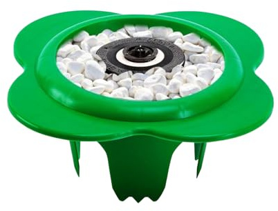 Abdeckung für Sprinkler, Schutz in Form einer Scheibe von 15 cm für Sprinkler mit Innendurchmesser von 10 cm, Schutz für den Garten im Freien gegen Rasenmäher und Auto