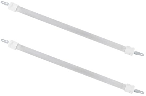 Toyvian Lot de 2 Tubes Chauffants en Quartz pour Radiateur D'appoint, Élément Chauffant Tubulaire Céramique 23 Cm, Remplacement pour Chauffage Infrarouge Intérieur, Compatible Poêles