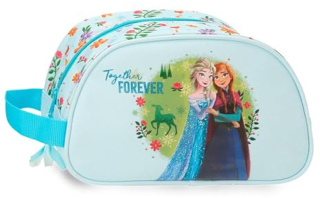 Joumma Disney Frozen Forever Trousse de Toilette Adaptable Bleu Claro 24x14x10 cm Polyester