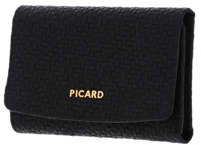 Picard Leder Geldbörse Day Trip 1 Flap Wallet Black schwarz