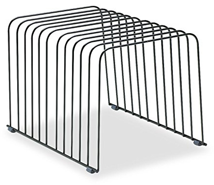 Fellowes 72112 Desktop Organizer, 11 Sections, Wire, 9 x 11-3/8 x 8, Black