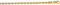 PRINS JEWELS 18 Karat / 750 Gold Kordelkette Gelbgold Unisex Kette – 2.50 mm. Breit - Länge wählbar (45)
