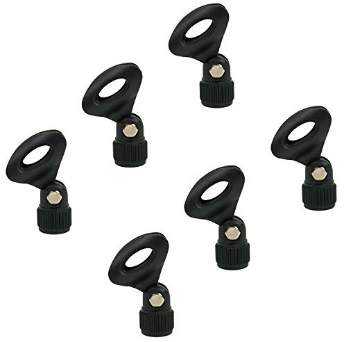 Tiger Pack of 6 Universal Microphone Clips - Quick Release