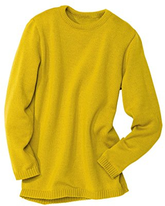 Disana Basic-Pullover - 86/92 - curry