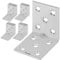 KOTARBAU Set di 50 connettori angolari 50 x 50 x 40 x 2 mm con corda zincata in acciaio per montaggio fori di montaggio per mobili pesanti connettori in legno