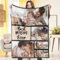 VEELU Fotodecke mit Eigenem Foto Name Super Weich - Decke Selbst Gestalten Bedrucken Lassen Kuscheldecke Personalisierte Geschenk für Freunde Familie Geburtstag Weihnachten 140 x 203cm