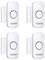 VOXON Wireless Door and Window Alarm Sensor 4 Pack 2 Modes Magnetic Window Door Burglar Alarm with 100dB Loud for Kids Safety Home Shop Security