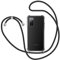 SAMCASE Handykette Hülle für Samsung Galaxy S20 FE 2020/2022, Necklace Hülle mit Kordel Transparent Silikon Handyhülle mit Kordel zum Umhängen Schutzhülle mit Band in Schwarz