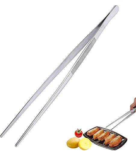 Brucelles Multifonctions En Acier Inoxydable De 30 Cm, Outil De Cuisine Longue Pince à Épiler Droite Pour Barbecue, Utilisé Pour La Cuisine, La Décoration, La Décoration De Gâteaux, La Pince à Steak