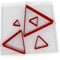 Set of 5 Triangle Cutters Fondant Polymer Cookie Icing Crafts Clay