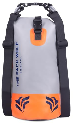 The Pack Wolf Company Sac Étanche de 10L, Dry Bag Portable en Sac à Dos ou en Bandoulière, pour Le Kayak, la Navigation de Plaisance, Le Rafting, Le Canyoning et Tous Les Sports Aquatiques.