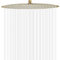 GGStudy High Pressure Round Brushed Gold Shower Head 16 Inches Large Stainless Steel Shower Heads,Ultra Thin Rainfall Bath Shower 1/2 Connection Shower Head Rain