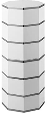 JYCCH Schuhregal aus Metall, drehbarer Schuhschrank, vertikal, rund, Schuhregal, einfach und modern, für den Eingang (Größe: 50 * 13,8 Zoll) (Etage 6, Silber)