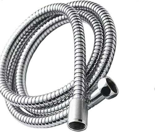 MKB Tubo doccia in acciaio inox anti-piega e anti-esplosione per soffione doccia a mano, leggero e flessibile (2,5 metri)