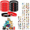 LETTERASHQP Piraten Party Mitgebsel, 34 Stück Piraten Kindergeburtstag Mitgebsel mit Piraten Silikonarmband Kinder Piraten Schnapparmband Piraten Tattoos für Kindergeburtstag Gastgeschenk Piraten Deko