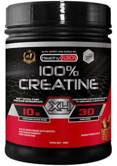 Healthy Fusion 100% Créatine Monohydrate, Haute Dosage | 10 g de Créatine par Prise | Favorise la Croissance Musculaire et Améliore l’Endurance Physique | Haute Solubilité | 300 g Saveur Cola