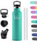 HoneyHolly Botella de Agua, 1L Acero Inoxidable, Botella Agua Termica, Botella Agua, Aislamiento Al Vacío de Doble Pared, Termos, Cantimplora para Adultos, Deporte, Gimnasio