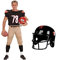 Kostüm American Football Star - Sportkostüm Männer - mit Helm M - 50/52