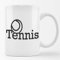 Huuraa Tasse Tennis Ball Geschenk 330ml Weiß Tennis Präsent