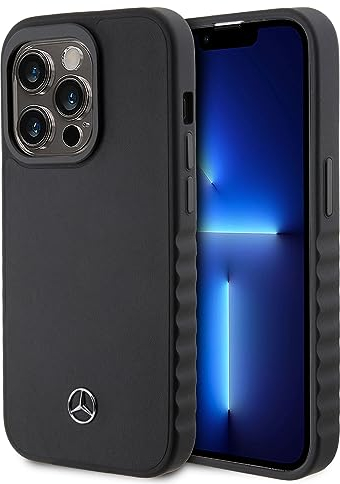 CG Mobile Mercedes MEHCP15X23RCFK Hülle für iPhone 15 Pro Max 6.7 Schwarz hardcase Smooth Leather