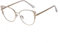ADEWU Brille ohne Stärke mit Blaulichtfilter Brillefassungen Damen Katzenauge Schick Party Fake Brillen