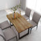 Homgoday Esstisch 140×70×76 cm Akazie-Massivholz Tisch Model286474
