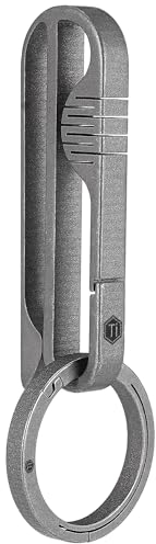 KeyUnity KM20 Titan Gürtelschlaufe Schlüsselanhänger Clip mit Schlüsselring, Schnellverschluss Clip für Schlüssel Taille Gürtel Schlüsselanhänger für Hüftgürtel, Hosen, Jeans