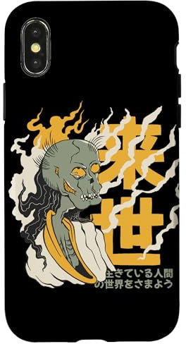 iPhone X/XS JAPANESE YUREI Ghost and Japanese Kanjis Case