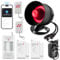 House Alarms System WiFi, Door Window Sensor Alarm System-Home Security Systems Anti-theft 120DB Alarm, alarm system kit with Free Notification APP Control &Remote Control for Garage Shed