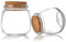 LPAMABA 10 Pièces Verre Bocaux avec Couvercles en Liège 100ml Bocaux à Yaourt en Verre Bocal Crème avec Couvercle Petit pot en Verre Avec Autocollants et Stylo Pour Confiture de Pudding, Yaourt