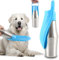 Taozoey Borraccia Portatile per Cani 750ml in Acciaio Inossidabile - Antibatterico, a Prova di Perdite, per Uso Alimentare, Pieghevole per Bere All'aperto (Blu)