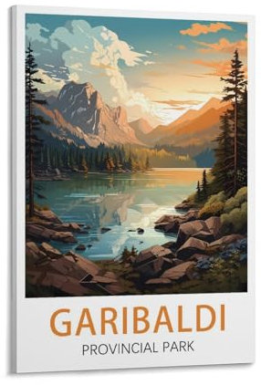 LNUYITR Vintage-Reiseposter Garibaldi, Provinzpark, 60 x 90 cm, Leinwandkunst-Poster und Wandkunst, Bilddrucke, modernes Heim-, Schlafzimmer-Dekor-Poster