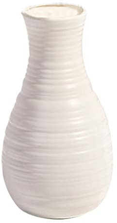 Blumenvase Plastik Nordic Vase Moderne dekorative Vase -Plastik Vasen Vasen Desktop Orament für Wohnzimmer Büro Hochzeitsdekoration Weiß Typb
