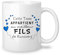 Yufansd Tasse de Fils Mug Cadeaux pour Fils Famille Idée Originale Cadeaux d'anniversaire pour Fils Garçon Noël Saint-Valentin Souvenir Céramique 350 ml (Fils)