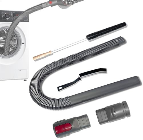 Kit di pulizia per bocchetta dell'asciugatrice compatibile con aspirapolvere Dyson V15 V12 V11 V10 V8 V7 Gen5 V6 DC58 DC59 con spazzola per lanugine e spazzola per la pulizia delle fessure a setole