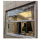 XILYZMO Schiebefenster Kippfenster, Aluminium-Flügelfenster, Horizontale Schiebefenster Mit Gehärtetem Glas, Isoliertes Kellerfenster, Notausstiegsfenster Für Badezimmer(85X60CM)