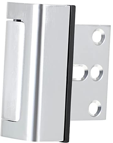 WHAMVOX Türverstärkungsschloss Kindersicherung Silber Aluminiumlegierung aus Werkzeuglose Montage Robust Kinder für Türen für Innentüren