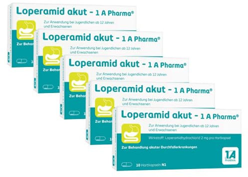 LOPERAMID akut-1A Pharma Hartkapseln (5x 10St)