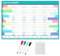 Wandkalender 2025, Jahresplaner, Jahresplaner 2025, Jahreskalender mit löschbarem Marker und Klebeaufklebern